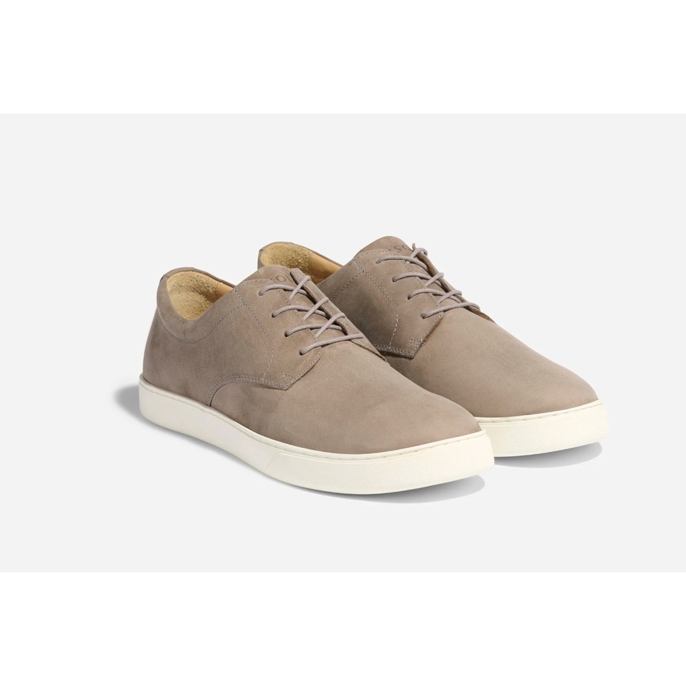 Nisolo Mens Shoes 11.5 Grey Leather Suede Diego Everyday Sneaker Casual NEW